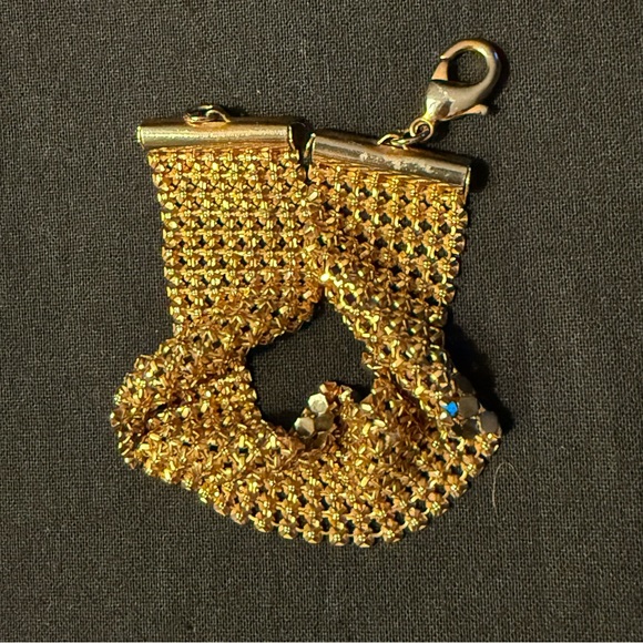 Gold Tone Mesh Bracelet 7/8” Wide - Picture 9 of 11